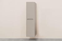 Kolomkast Wiesbaden Sulora 160x40x35 cm Afgeronde Hoeken Geribbeld Mat Beige - thumbnail