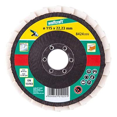 Wolfcraft Lamellenschijf | Met vilt | Ø115 x 22mm | 1 stuk - 8424099 Wolfcraft Lamellenschijf | Met vilt | Ø115 x 22mm | 1 stuk - 8424099