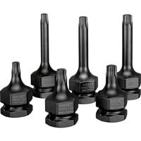 HAZET Krachtdopsleutelbitset 995S6/6 · 1/2 inch (12,5 mm) vierkant hol, 24 mm buitenzeskant · Binnen-TORX®-profiel · 6-delig · T40 · T45 · T50 - thumbnail