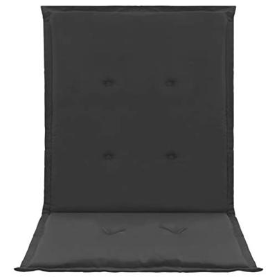 VidaXL Tuinstoelkussen lage rug 2 st oxford stof antraciet