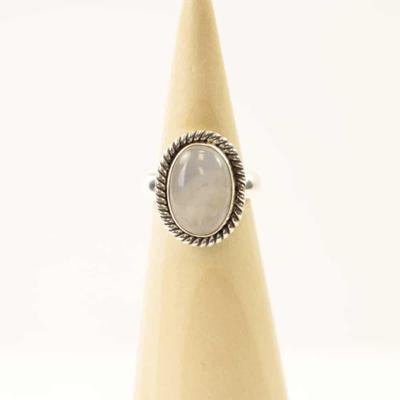 Zilveren Dakini Ring Mt. 6/52 met Maansteen