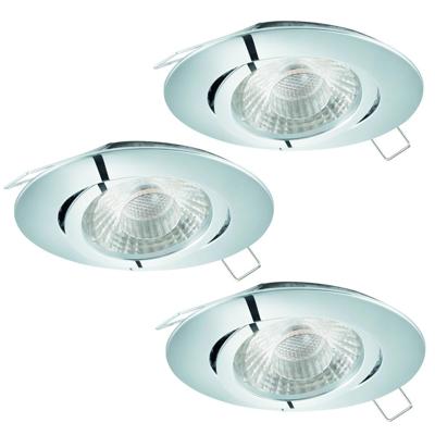 Eglo Set van 3 inbouwspotsTedo 1 chroom - 78883