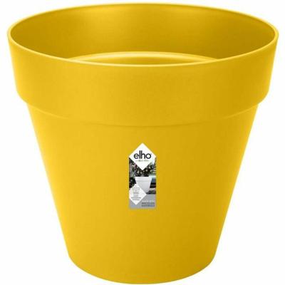 LOFT Urban Round Flower Pot - Plastic - Pilled - Tank - met Casters - Ø40 - oker