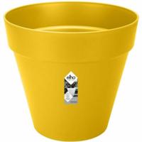 LOFT Urban Round Flower Pot - Plastic - Pilled - Tank - met Casters - Ø40 - oker - thumbnail