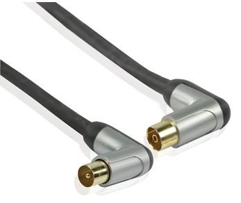 120 dB Coaxkabel Haaks Coax Male (IEC) - Coax Female (IEC) 5.00 m Zwart 120 dB Coaxkabel Haaks Coax Male (IEC) - Coax Female (IEC) 5.00 m Zwart