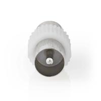 Nedis csgp40940wt coaxadapter iec (coax) male - iec (coax) male wit - thumbnail