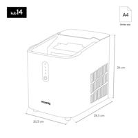 IJsmaker H.Koenig KUB14 Zwart 1 L - thumbnail