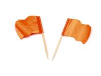 Vlagprikker Oranje wapperend 5x144st - thumbnail