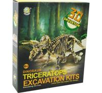 ARO Dinoskelet uitbikken triceratops 23cm - thumbnail