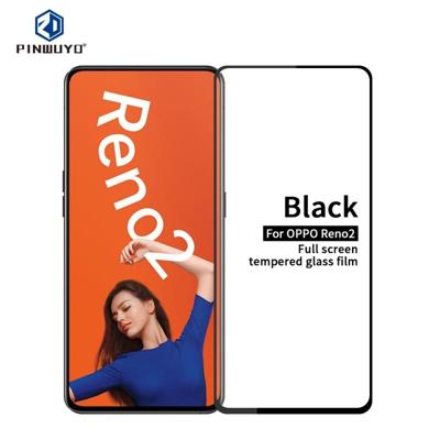 Voor OPPO Reno2 PINWUYO 9H 2.5 D volledig scherm gehard glas film (zwart)