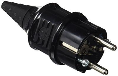 MENNEKES 10754 Stekker met randaarde Plastic 230 V Zwart IP44