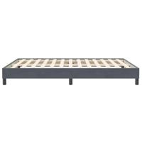 Bedframe zonder matras 160x210 cm fluweel donkergrijs - thumbnail
