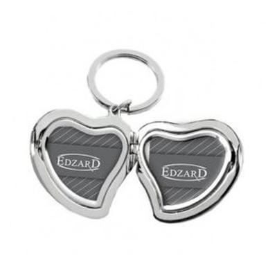 Edzard Sleutelhanger Hart 2x 3x3,5 cm Edzard Sleutelhanger Hart 2x 3x3,5 cm