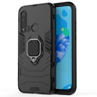 PC + TPU schokbestendige beschermende case voor Huawei P20 Lite (2019)/Nova 5i met magnetische ring houder (zwart) - thumbnail
