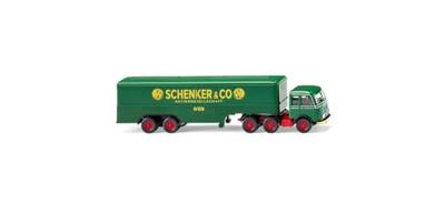 Wiking 051327 H0 Vrachtwagen Mercedes Benz LPS 333 vrachtwagencombinatie Schenker