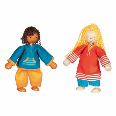 Goki flexibele poppen fynja & fabio, 6 outfits
