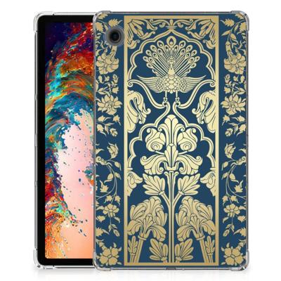 Samsung Galaxy Tab A9 | Siliconen hoesje | Beige Flowers Samsung Galaxy Tab A9 | Siliconen hoesje | Beige Flowers