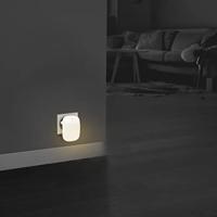 LogiLink LED014 LED014 LED-nachtlamp met schemerschakelaar Ovaal LED Warmwit Wit - thumbnail