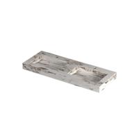 INK Pitch Wastafel keramische slab bak dubbel met drain en front en side skirts 2 kraangaten 120x45x9 Island glossy - thumbnail