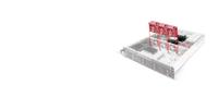 Silverstone RM22-308 HDD-behuizing Zwart, Wit 2.5/3.5 - thumbnail