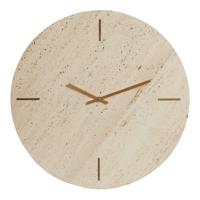 Light & Living Klok 'Jenay' Marmer, kleur Crème - thumbnail