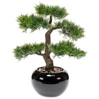Emerald kunstplant ceder bonsai groen 34 cm 420001 - thumbnail