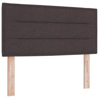 Boxspringbed met matras stof donkerbruin 80x200 cm - thumbnail