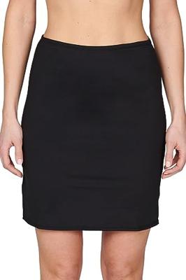 J&C gladde onderrok dames 50 cm - Wit, zwart, huidskleur - XL - XL - XL - XL - XL - XL