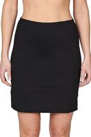 J&C gladde onderrok dames 50 cm - Wit, zwart, huidskleur - thumbnail