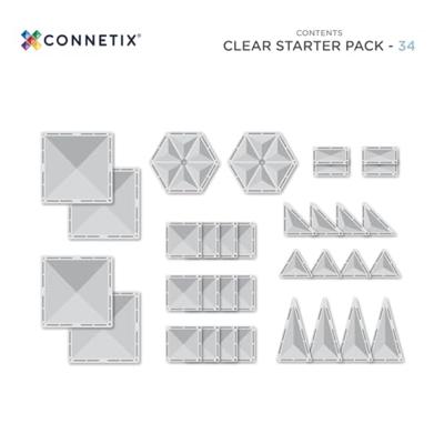 Connetix Starter Clear 34 stuks