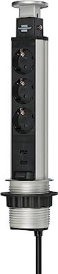 Brennenstuhl Tower Power stekkerdoos met USB Brennenstuhl Tower Power stekkerdoos met USB
