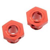 Arrma - Aluminium Wheel Hex 13.6mm Red (2pcs) (AR310447) - thumbnail