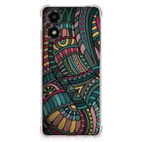 Motorola Moto G24 | G24 Power | G04 Doorzichtige Silicone Hoesje Aztec - thumbnail