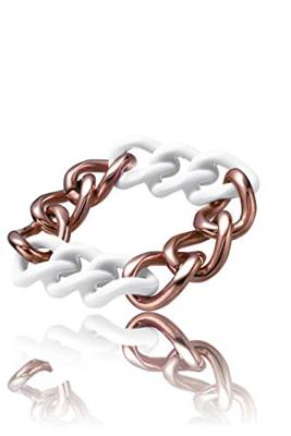 Armband Dames Time Force TS5148BW Wit Brons Staal Armband Dames Time Force TS5148BW Wit Brons Staal