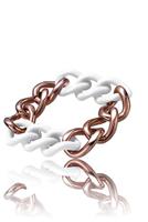 Armband Dames Time Force TS5148BW Wit Brons Staal - thumbnail