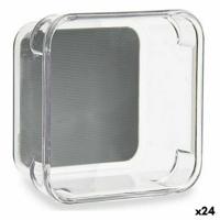 Ladevakken Kinvara Grijs Transparant Siliconen Plastic TPR Gerecycled plastic 9,3 x 4,5 x 9,3 cm (24 Stuks) - thumbnail