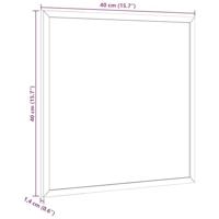 Magnetisch whiteboard met massief grenenhouten frame 40x40 cm - thumbnail
