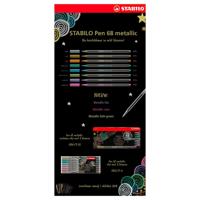 Stabilo pen 68 metallic etui 8 kleuren - thumbnail