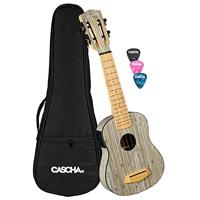 Cascha HH 2315E Bamboo Graphite E/A sopraan ukelele set - thumbnail