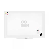 Rocada Whiteboard 6420MATT (b x h) 115 cm x 75 cm Wit (RAL 9003) Kunststof coating Incl. opbergbakje, Horizontaal- of verticaalformaat - thumbnail