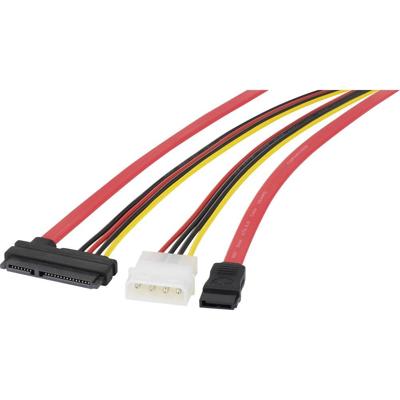 Renkforce HDD Aansluitkabel [1x SATA-bus 7-polig, IDE-stroomstekker 4-polig - 1x SATA-combi-bus 15+7-polig] 0.50 m Zwar