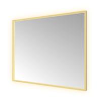 Hotbath &More Mirrors Square LED Badkamerspiegel - Rechthoek - 80 x 100 cm - Geborsteld Messing Pvd - thumbnail
