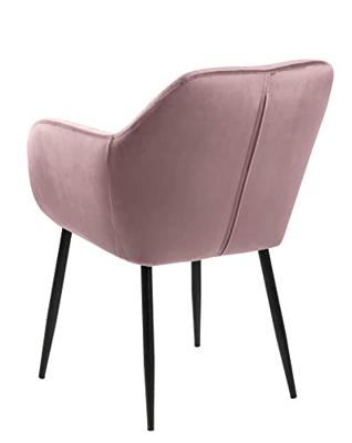 Sohome Eetkamerstoel 'Albin' Velvet, kleur Dusty Rose Sohome Eetkamerstoel 'Albin' Velvet, kleur Dusty Rose