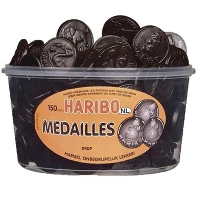 Haribo - Drop Medailles - 150 stuks