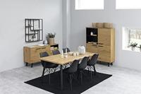 Bendt Eetkamerstoel 'Liva' PU, kleur Zwart - thumbnail