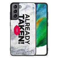Samsung Galaxy S21FE | Telefoon Hoesje | met tekst Already Taken White - thumbnail