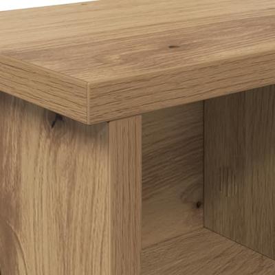 Wandgemonteerde kapstok artisanaal eikenkleurig 50 x 16 x 26 cm