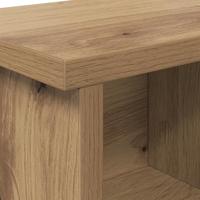 Wandgemonteerde kapstok artisanaal eikenkleurig 50 x 16 x 26 cm - thumbnail