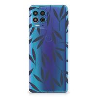 Motorola Moto G100 | TPU Case | Leaves Blue - thumbnail