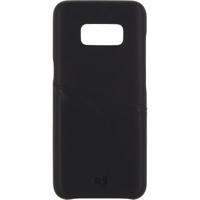 Senza Pure Leather Cover with Card Slot Samsung Galaxy S8 Deep Black - thumbnail